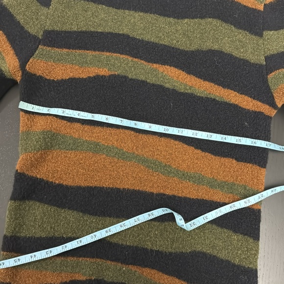 Black green and brown striped ZARA Man sweater - Picture 5 of 6